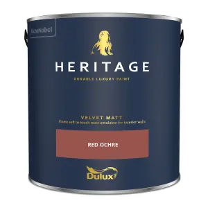 Dulux Trade Heritage Red Ochre Velvet matt Wall paint, 2.5L