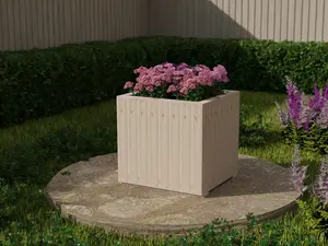 WoodyBloom3 wooden planter, 700x700x700