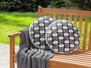 Set of 2 Outdoor Cushions VALSORDA Grey