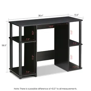 Furinnoz JAYA Compact Computer Study Desk, Espresso