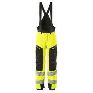 Mascot Accelerate Safe Winter Trousers with Kneepad Pockets (Hi-Vis Yellow/Black)  (XXXXX Large)