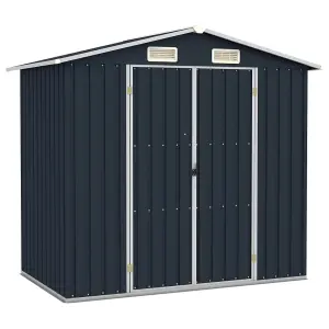 Berkfield Garden Shed Anthracite 205x129x183 cm Galvanised Steel