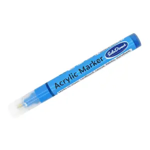 Acrylic Paint Marker Pen Permanent for Stone Leather Fabric Plastic (Light Blue)