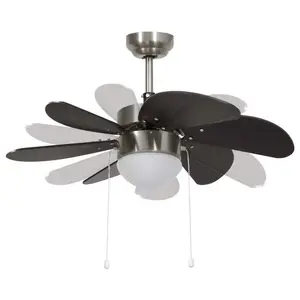 Dornan 76cm Ceiling Fan with Light Kit Black