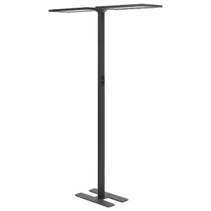 Metal LED Floor Lamp Black SCULPTOR