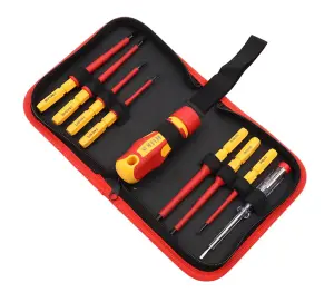 9 Piece VDE Quick Blade Electricians Screwdriver Set