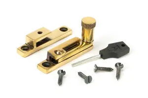 From The Anvil Aged Brass Brompton Quadrant Fastener - Narrow