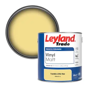 Leyland Trade Vinyl Matt Walls & Ceilings Emulsion Paint Twinkle Little Star (PPG1211-4) 2.5L