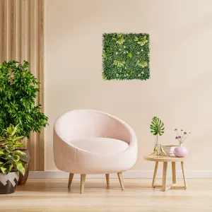 Artificial Plant Flower Living Wall Panels Realistic - Cliff Side - Indoor / Outdoor - 1m x 1m - Home, Garden, Office