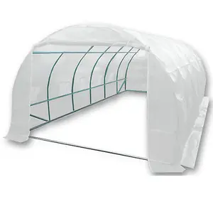 6m x 3m + Anchorage Stake Kit (20' x 10' approx) Pro+ White Poly Tunnel