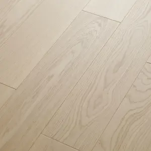 GoodHome Lulea Oak Engineered Real wood top layer flooring Sample