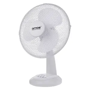 AMOS 16" Oscillating  3 Speed Desktop Table Fan Portable Adjustable Electric Tilting Air Cooling Home Office Fan