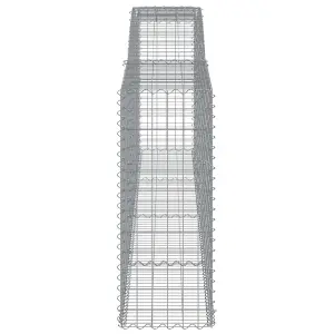 Berkfield Arched Gabion Baskets 20 pcs 400x50x120/140 cm Galvanised Iron