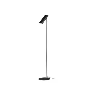 Luminosa Link 1 Light Adjustable Floor Lamp Black, GU10