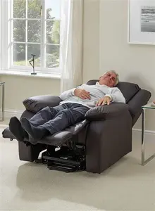 Careco, Maxicomfort Oasis Leather Riser Recliner – Soft Leather, Dual Motor Lift, Heat & Massage Options