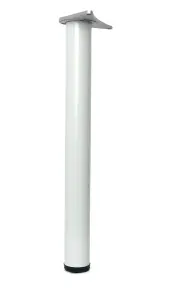 Adjustable table, worktop leg 60 x 870 - white