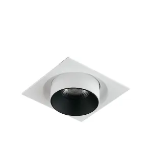 Luminosa Outsider Integrated LED Adjustable Recessed Downlight, White, 4000K