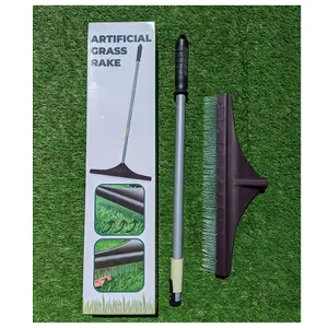 Artificial Grass Rake 45cm Wide Brush For Fake Lawn Astro Turf Garden