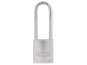 ABUS Mechanical 86TI/45mm TITALIUM™ Padlock Without Cylinder 80mm Long Shackle