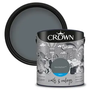 Crown Walls & Ceilings Matt Emulsion Paint Revolution - 2.5L