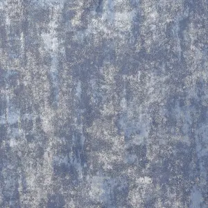 Arthouse Stone Textures Navy/Silver Wallpaper