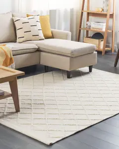 Area Rug 160 x 230 cm Off-White ELLEK