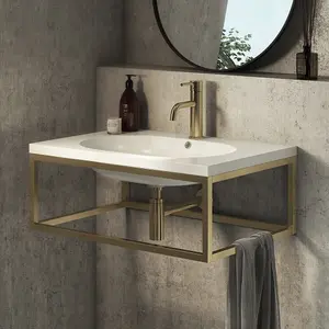 Minimalist Bottle Trap Brushed Brass