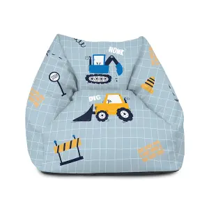 rucomfy Printed Indoor Dig-It Kids Snuggle Chair Beanbag