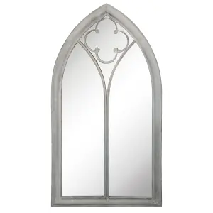 Traditional Style Pointed Arch Mirror Decorative Wall Mirror Window Mirror H105cm x W56cm