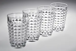 Maison by Premier Set Of Four Pyramid Hi Ball Glasses