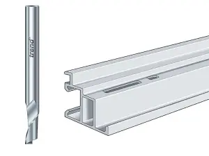 Trend 50/08 x 8mm HSSE Helical Plunge Bit 8mm