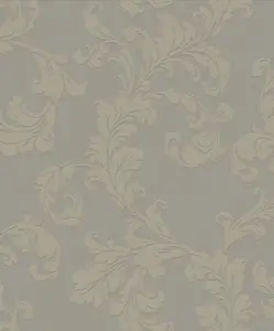 Galerie Emporium Beige Acanthus trail Embossed Wallpaper