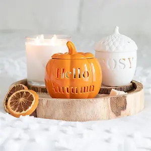 Ceramic Cosy Acorn Tealight Candle Holder