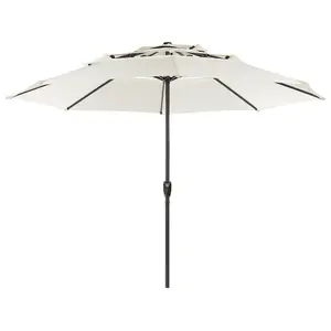 Garden Market Parasol 2.85 m Light Beige BIBIONE