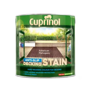 Cuprinol American mahogany Matt Decking Wood stain, 2.5L