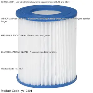 106 x 136mm Swimming Pool Filter Cartridge Replacement New Water Filtration Pod