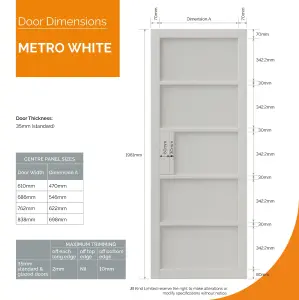 Urban Industrial Metro White Internal Door