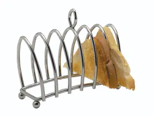 KitchenCraft Chrome Plated Six Slice Toast Rack