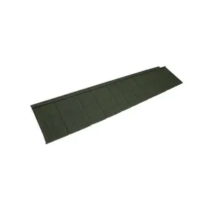 PACK OF 15 (Total 15 Units) - Shingle 450 Classic Small Riven Slate Profile Metal Roof Tile - 1335mm (W) x 300mm (L) - Moss Green