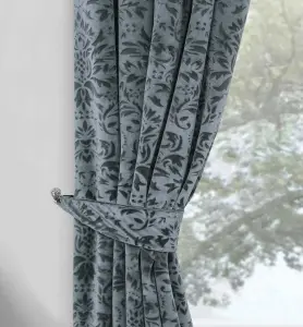 Home Curtains Taylor Tiebacks Grey (PAIR)