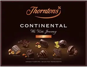 Thorntons Continental Dark Selection Box Of Chocolates, 264G