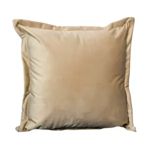 Beige Velvet Cushion Cover - Cover Only