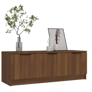 vidaXL TV Cabinet Brown Oak 102x35x36.5 cm Engineered Wood