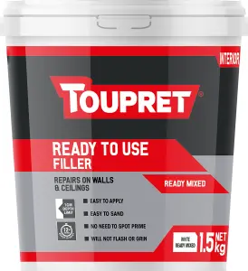 Toupret Ready Mixed Interior Filler - 1.5Kg