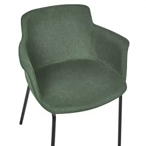 Set of 2 Dining Chairs BELFIELD Green