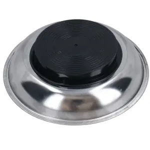 3 Pack Magnetic Parts Tray Dish Storage Holder Circular Round Stainless Steel 6" AT704