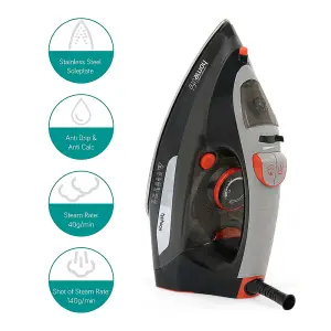 HomeLife 'Typhoon' 2200w Steam Iron - Stainless Steel Soleplate