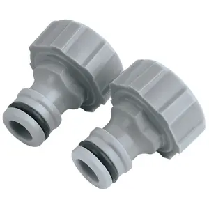 Draper Outdoor Tap Connectors, 3/4" (Pack of 2) 25906