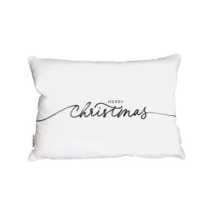 Merry christmas hand drawn lettering (cushion) / 30cm x 45cm