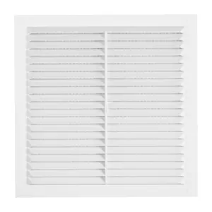 SQUARE  air vent with no screws visible cover plate and fly screen,flat back (140mm high x 140mm wide)